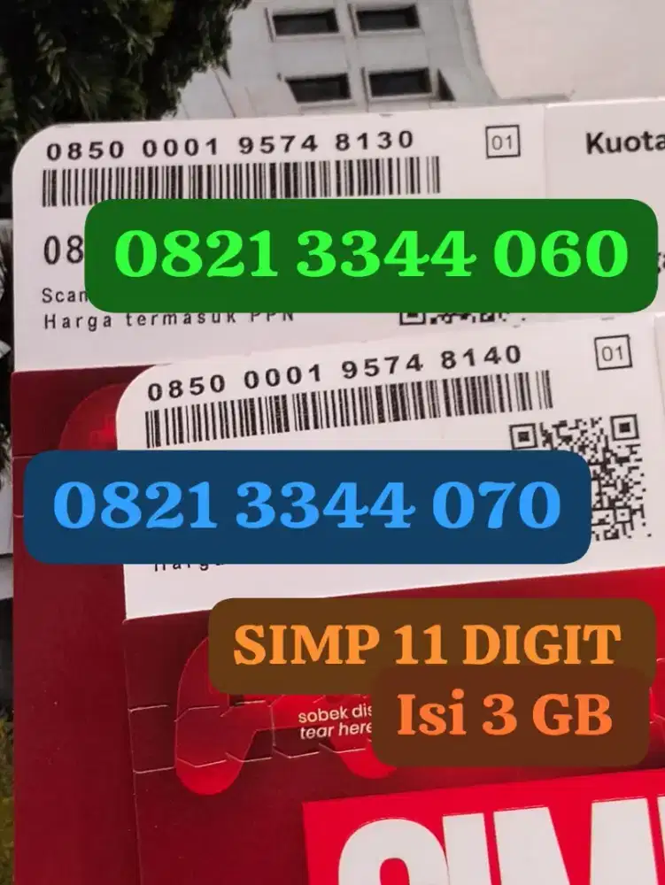 NOMOR CANTIK SIMPATI 11 DIGIT ISI GB NASIONAL
