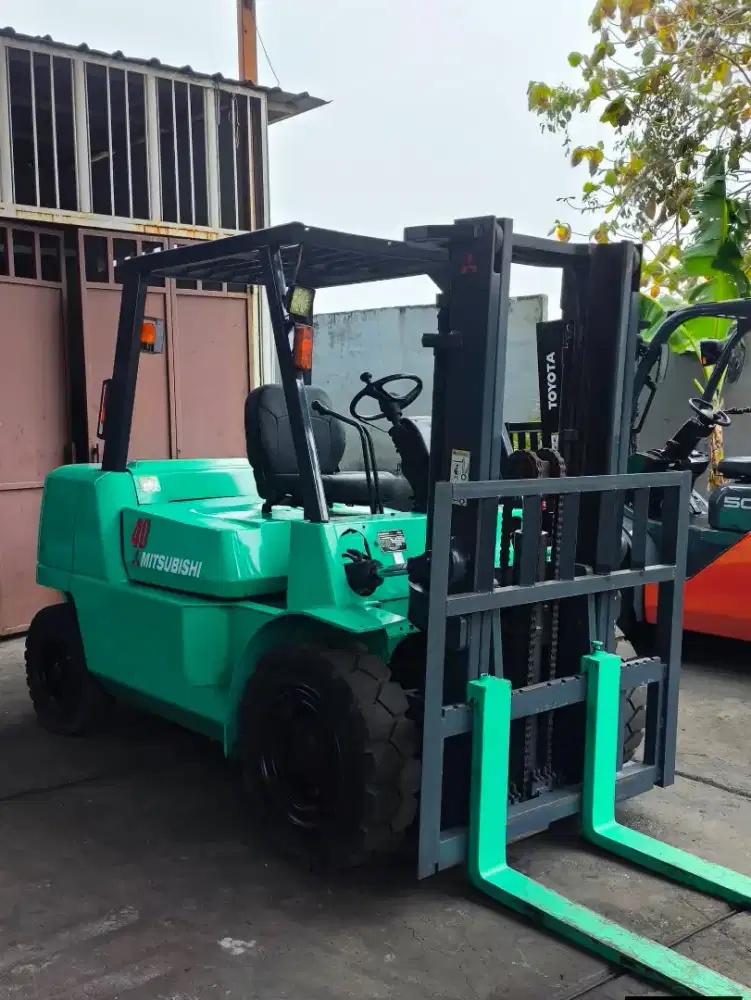 Forklift Mitsubishi 4 Ton,Matic,3 Meter,S6S,Ban Single,Tahun 2009
