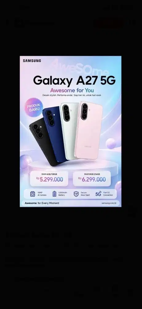 Samsung galaxy A27 5G