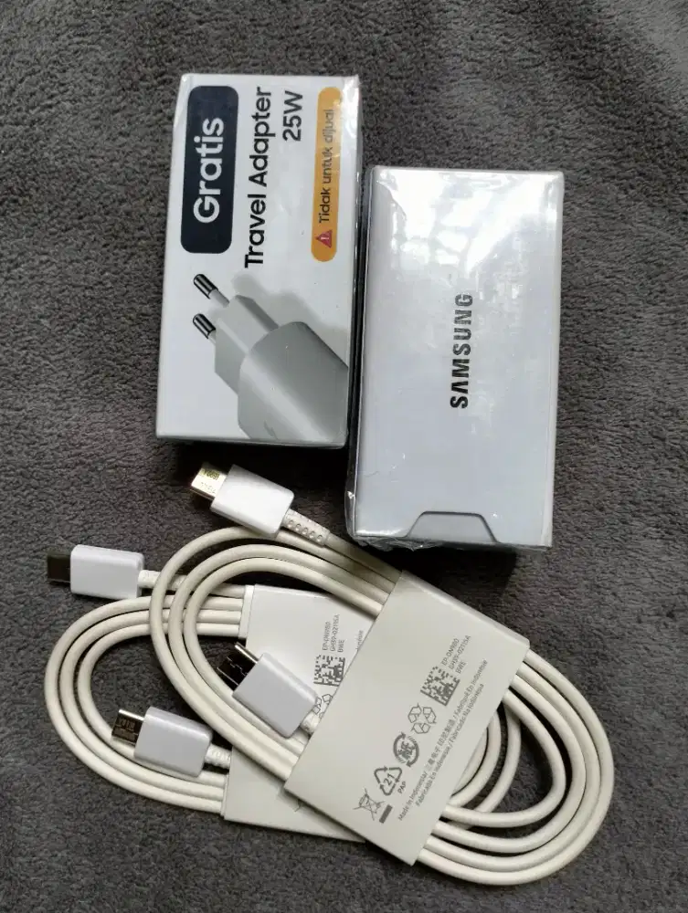 Set Charger Samsung 25watt Type C to C Ori
