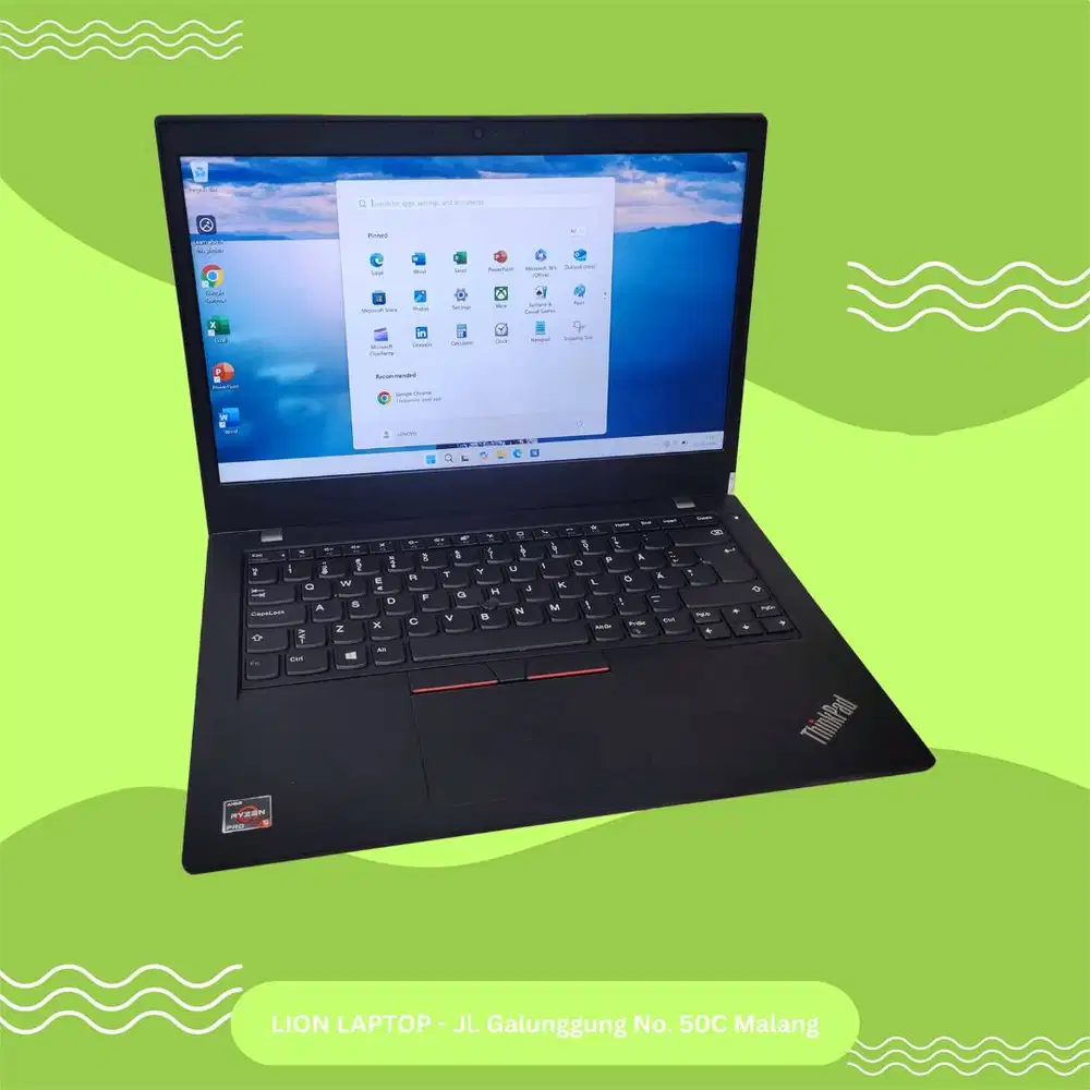 Gaming/Editing AMD Ryzen 5 PRO 8/256 MULUS Lenovo Thinkpad L14 Gen 1 [