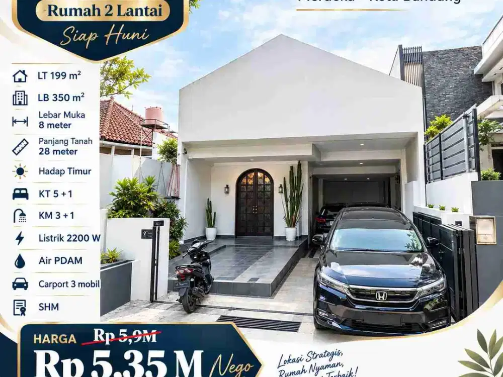 TURUN HARGA! Rumah di Sayap Riau, Kota Bandung