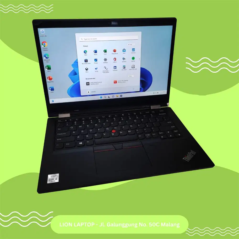 Core i3 Gen 10 Flip 360° Include Stylus Lenovo Thinkpad YOGA L13 [06|1