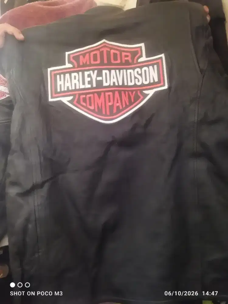 Jaket Harley-Davidson Baru  Ukuran L, Merek Java Kulit