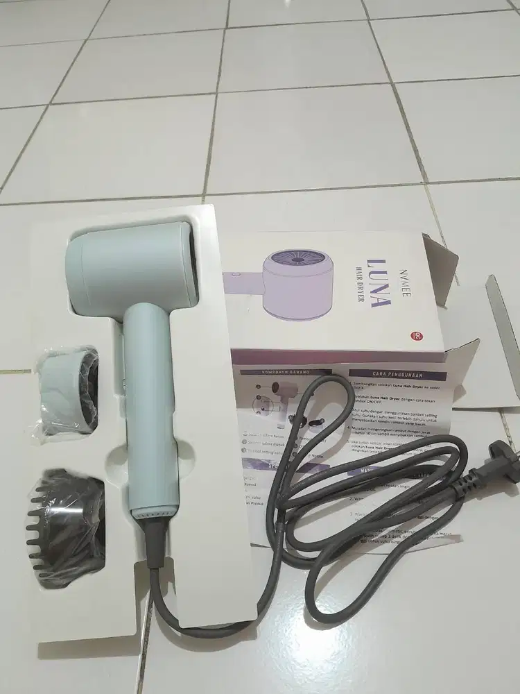NVMEE LUNA Hairdryer - SKY BLUE low watt (600W)