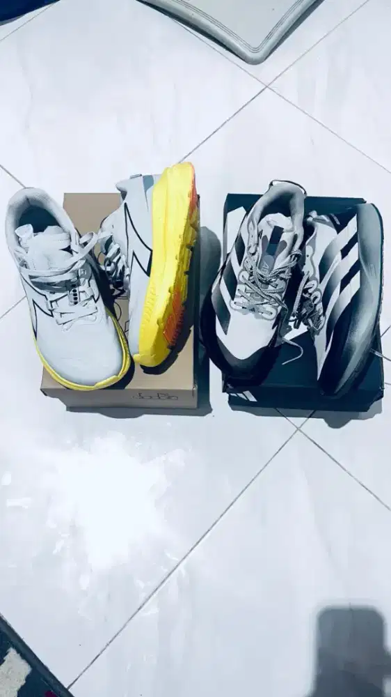 Djual cepat sepatu diodora uk 43 dan adizero uk 42