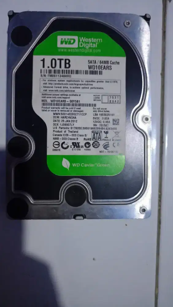 Jual Murah aja HDD 1TB Normal.