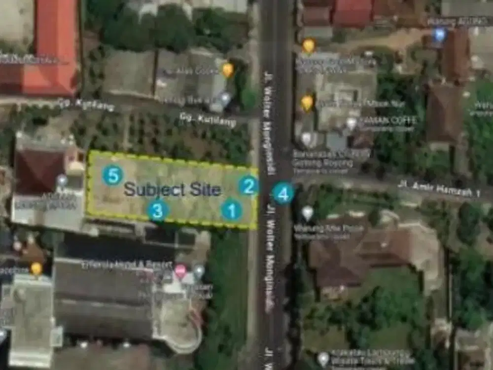 Dijual cepatKavling di Jl Walter Monginsidi,TelukBetung Utara,Lampung