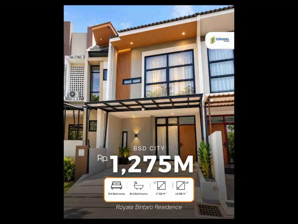 Jual Rumah Cantik 2 Lantai Siap Huni Royale Bintaro Residence, St