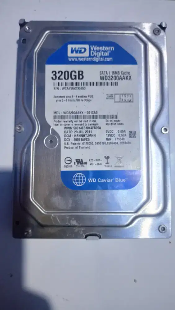 HDD 320GB murah Normal.