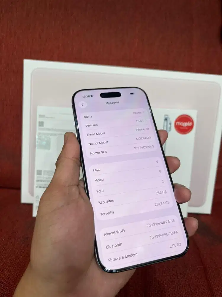 IPHONE 17 air 256 blue ibox