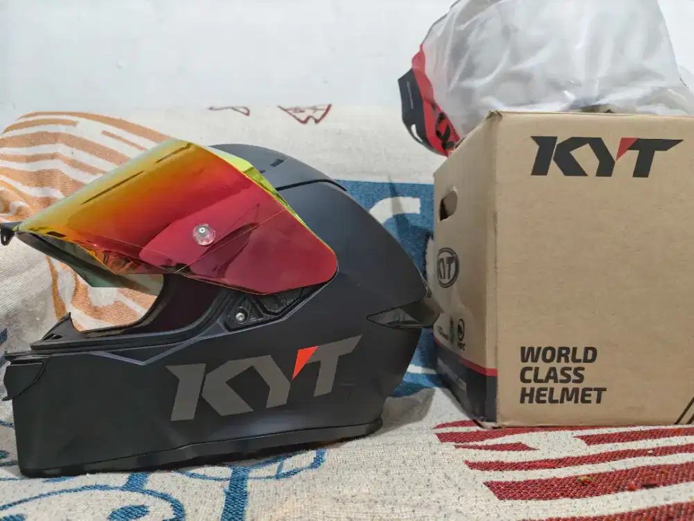 TERMURAH AMBIL DI RUMAH Helm KYT R2R Fullset | XL | 2 Visor
