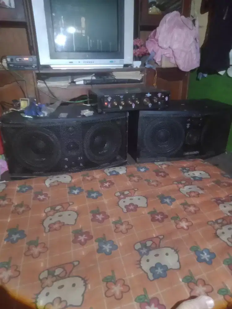 Spker 10 in x 4 biji plus power ya