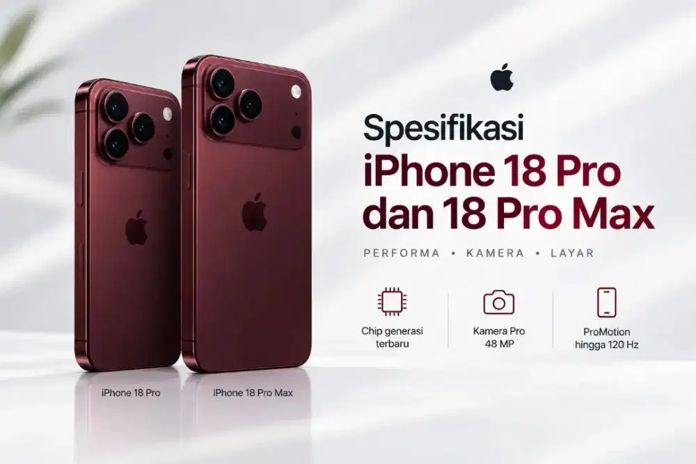 PRE ORDER IPHONE 18 PRO DAN PROMAX GARANSI IBOX RESMI
