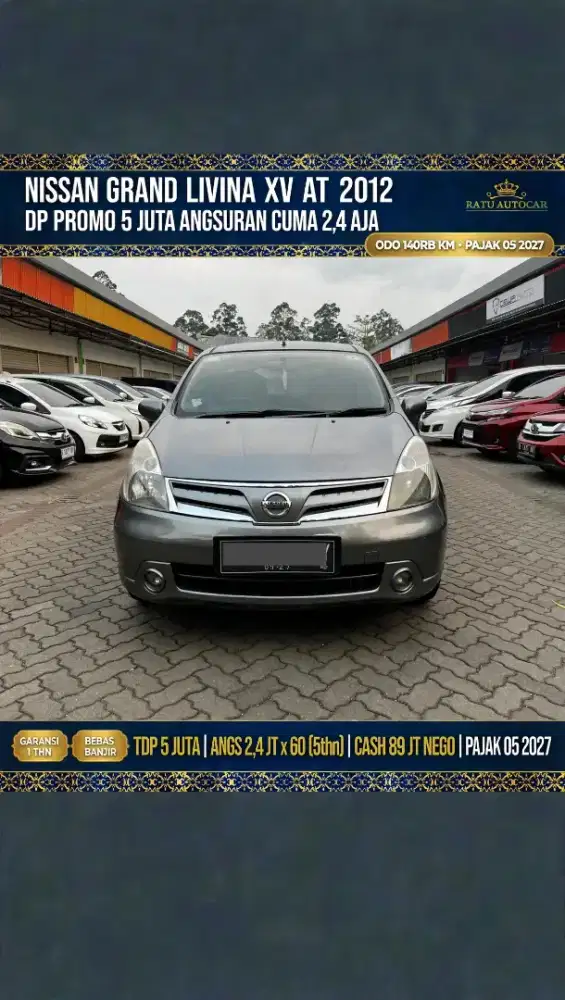 DP PROMO 5 JT ANGSURAN CUMA 2JUTAAN LIVINA XV 2012 AT STEEL GREY
