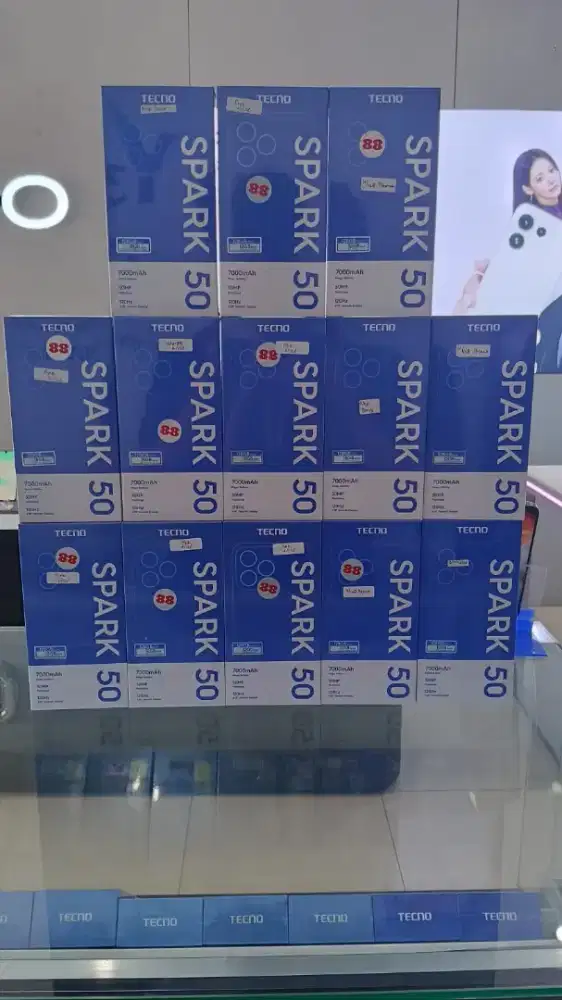 Tecno Spark 50, 7000mAh, IP64, 128GB Produk Original & Garansi Resmi