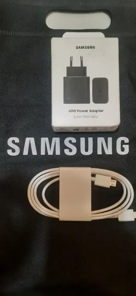 Kepala charger 60watt dan kabel C to C Original 100%