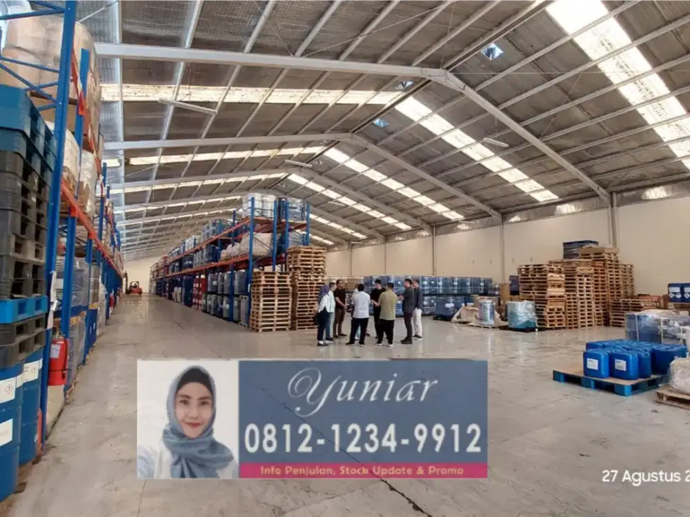 DIJUAL GUDANG 6.600 m2  ADA KANTOR  DI  KAWASAN TAMAN TEKNO BSD