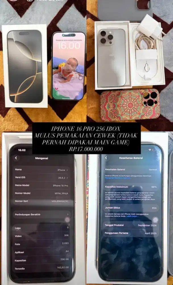 Di jual iPhone 16 pro