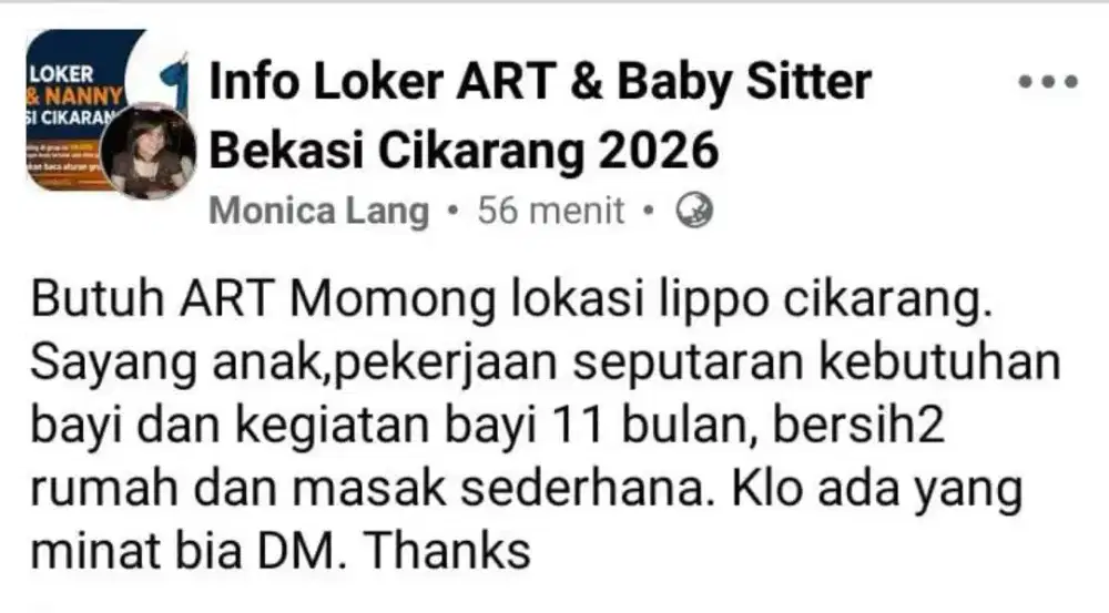 LOWONGAN ART MOMONG