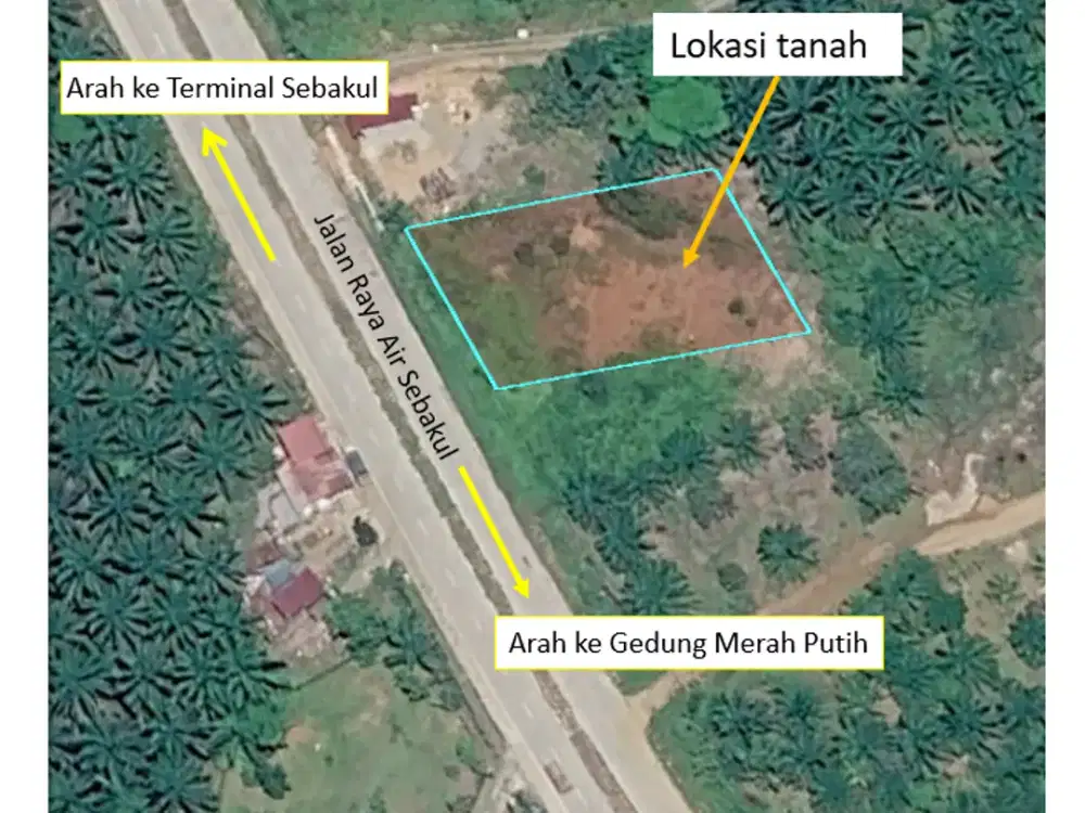 Jual Tanah Kaplingan Ruko - Sebakul Bengkulu