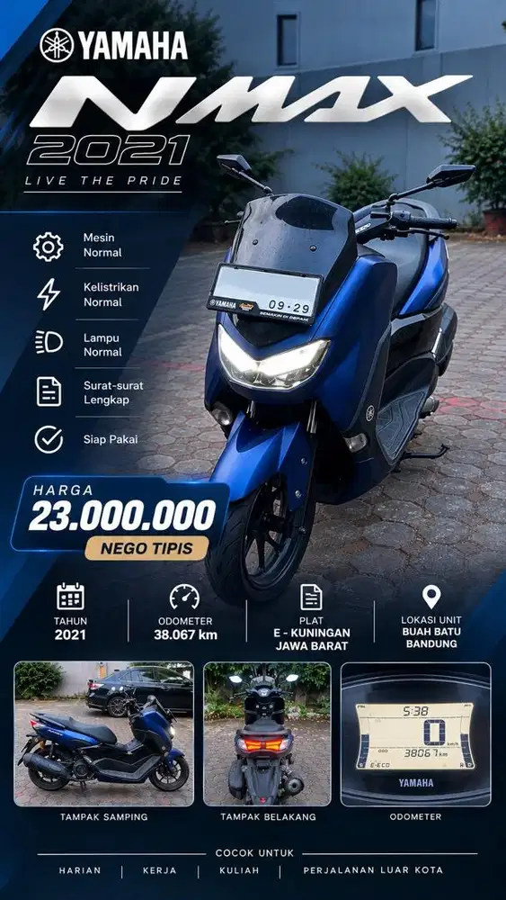 DIJUAL YAMAHA NMAX 2021 – SIAP PAKAI