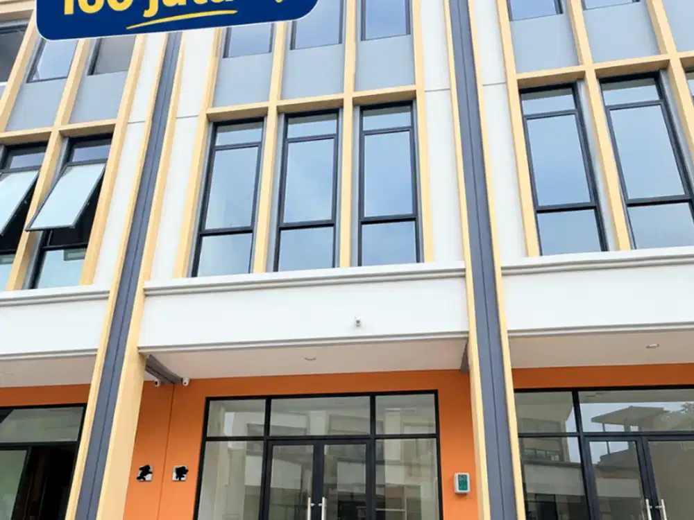 DISEWAKAN RUKO STRATEGIS THE HUDSON BLOK A – DOUBLE FACADE, UKURAN 4,5X15, 3 LANTA