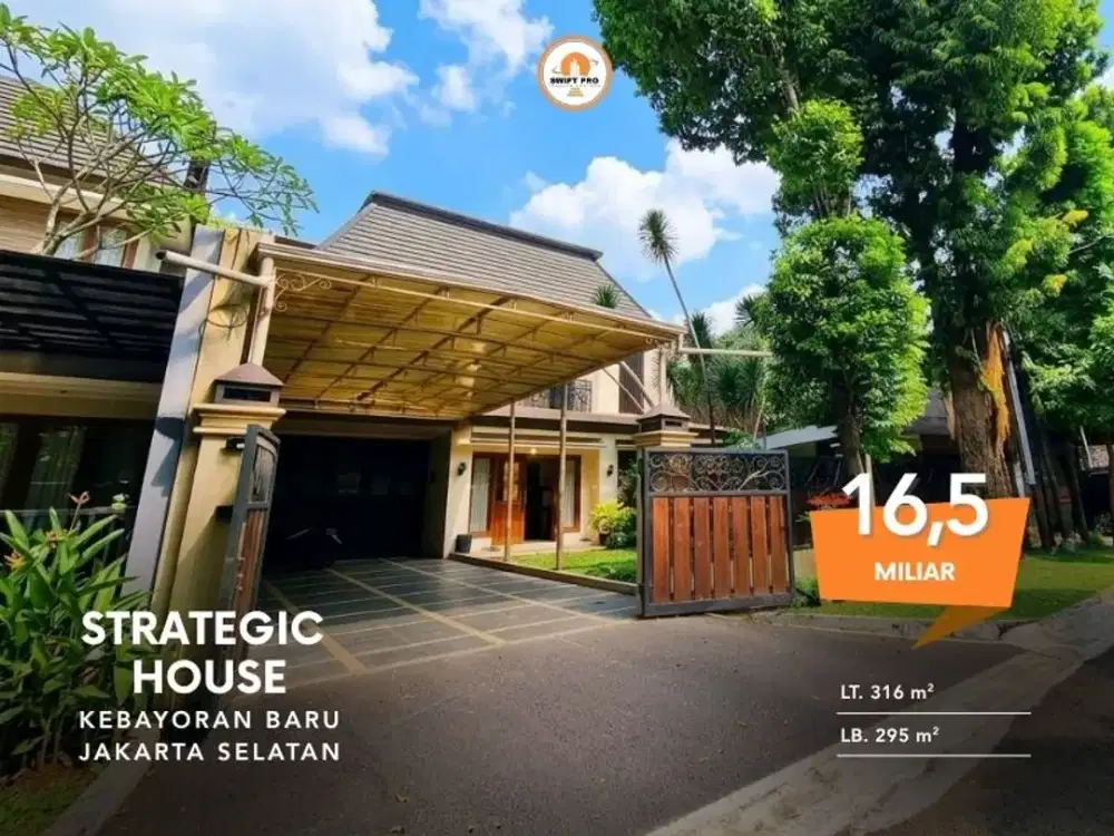 Dijual Rumah Strategis Kebayoran Baru 2 Lantai SHM Jakarta Selatan