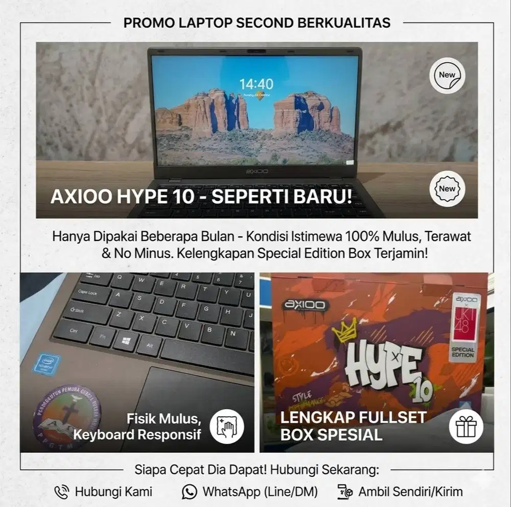 Di Jual laptop Axioo hype 10‼️