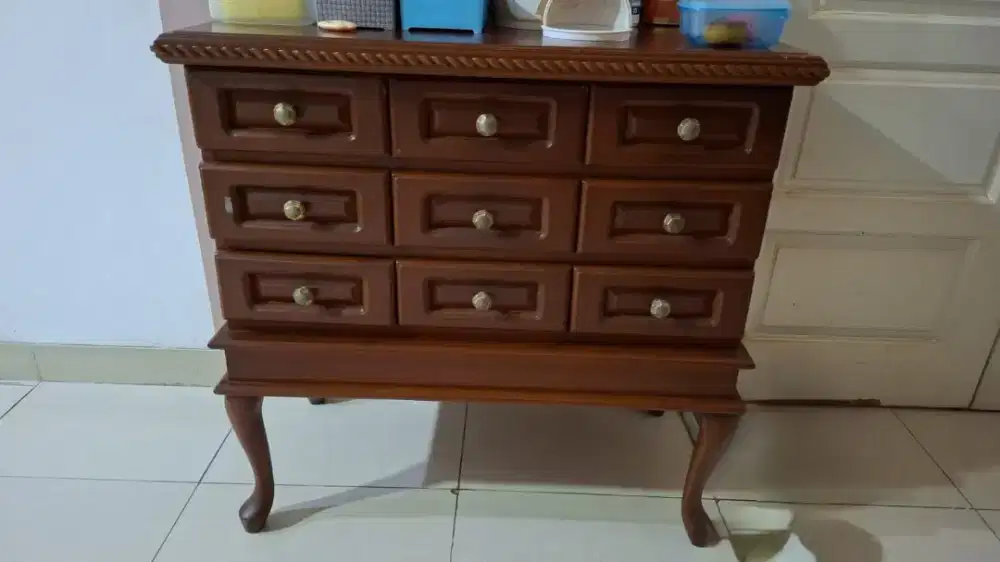 Meja 9 laci / meja laci kecil / kredenza / kabinet