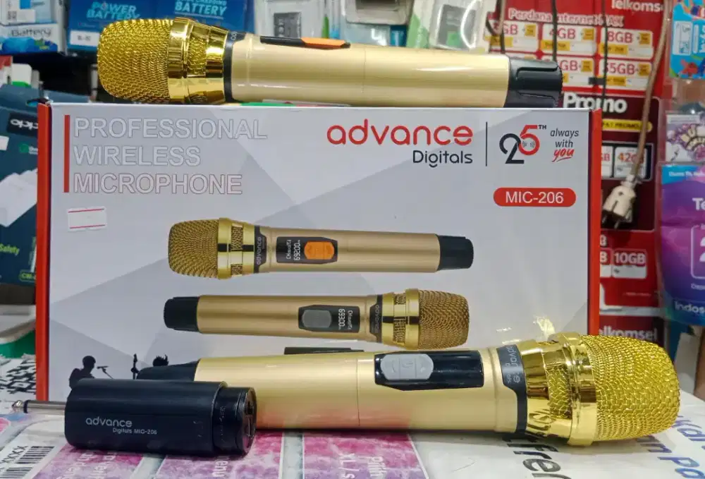 Mic-206 Microphone Advance Double Wireless