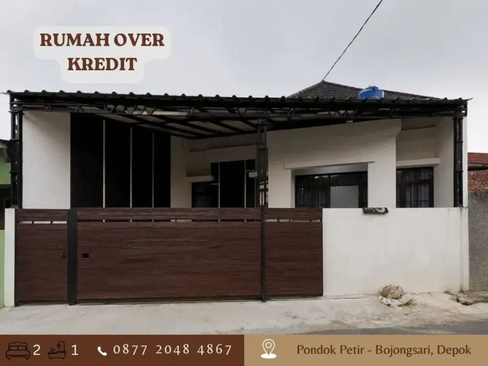 Jual Over Kredit Rumah 69JT dkt Kampus UNPAM di Bojongsari Depok