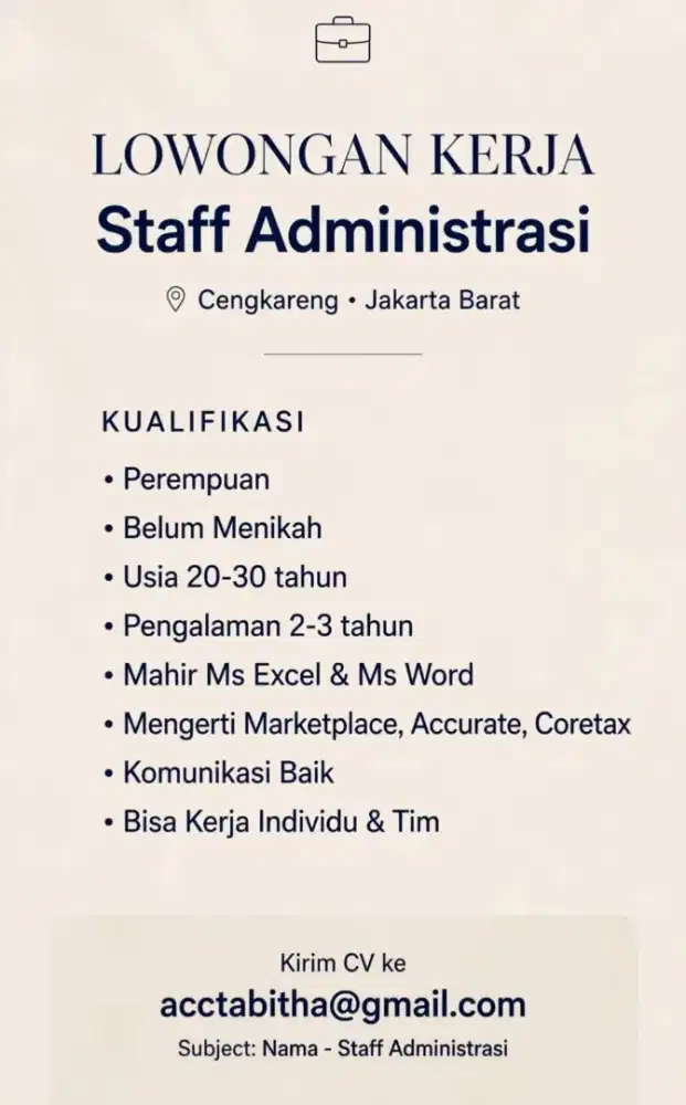 STAFF ADMINISTRASI