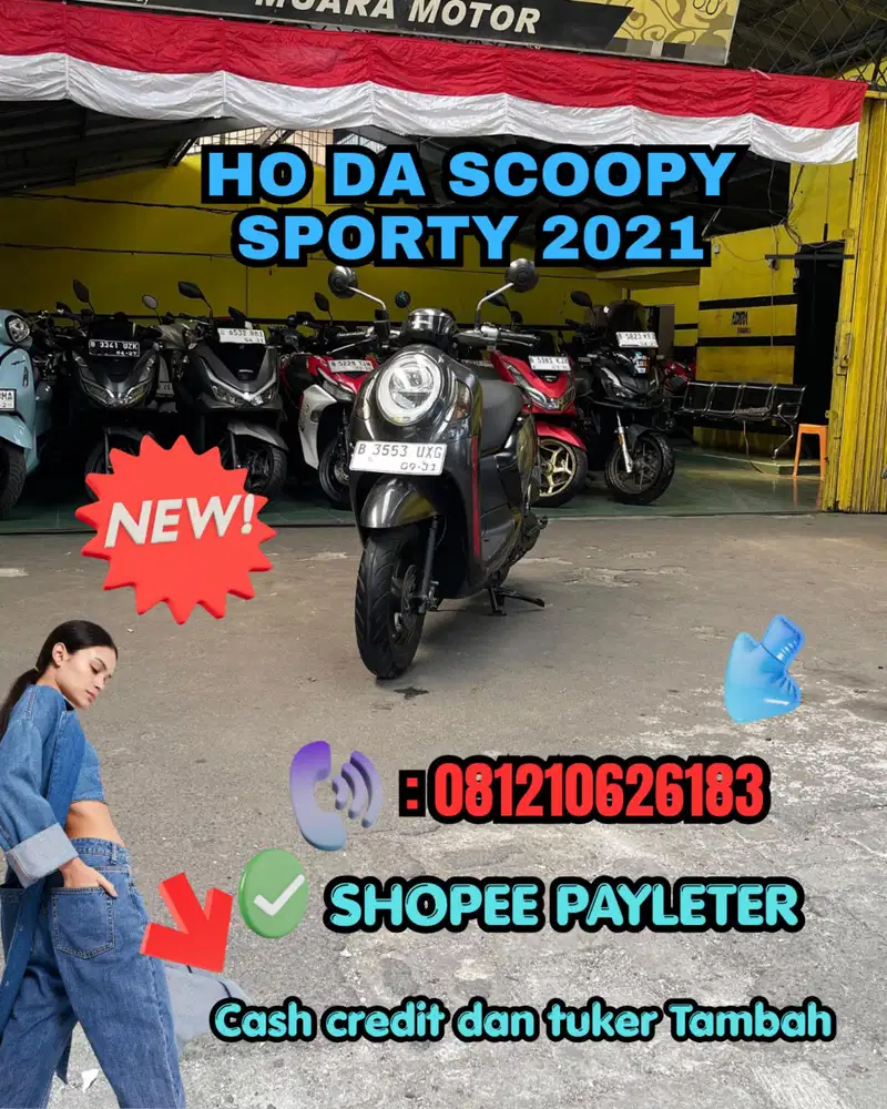 HONDA SCOOPY SPORTY 2021 KOMPLIT