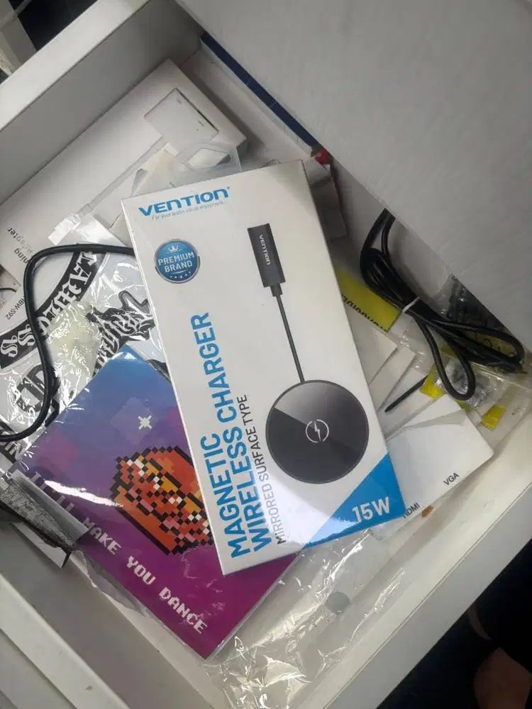 Vention Magnetic Wireless Charger 15W IPhone dan Android