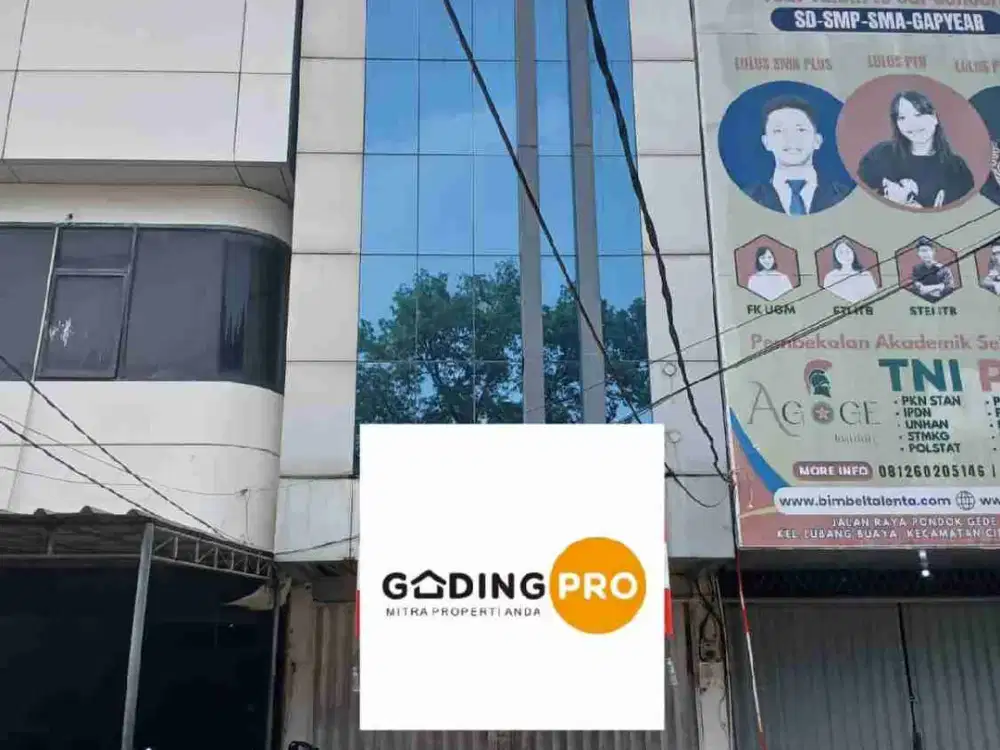 Di Jual Ruko 4 Lantai di Jl Raya Pondok Gede Lubang Buaya Jakarta Timur