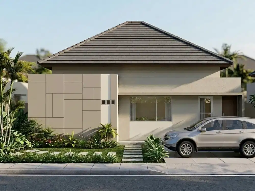 Dijual villa modern minimalis dekat pantai di Saba, Blahbatuh, Gianyar.