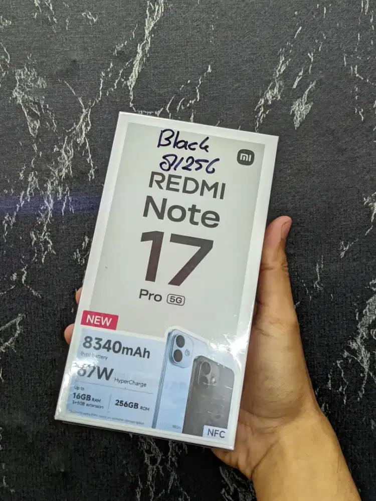 Redmi note 17 pro 5G 8/256 new garansi resmi
