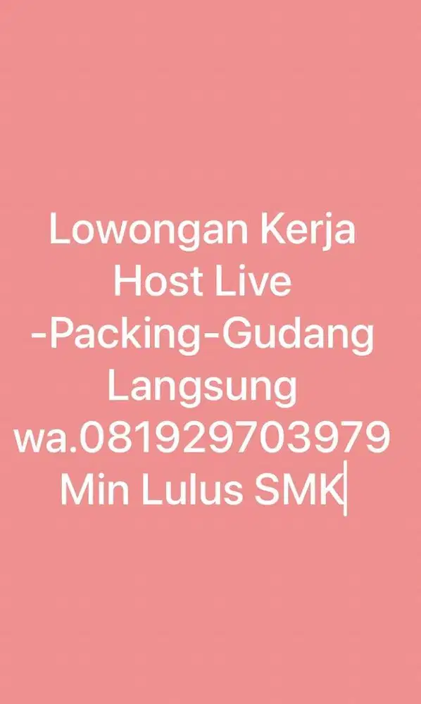 Lowongan Kerja Gudang