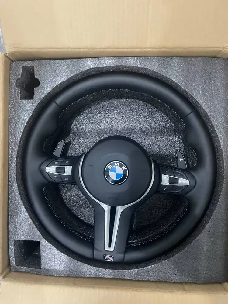 Setir BMW M Sport Full Leather yang kompatibel untuk seri BMW F
