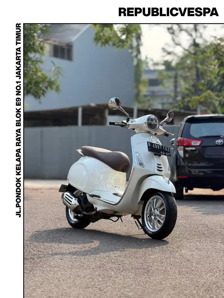 TERMURAH PIAGGIO VESPA PRIMAVERA 150 IGET ABS LED TAHUN 2021 WHITE
