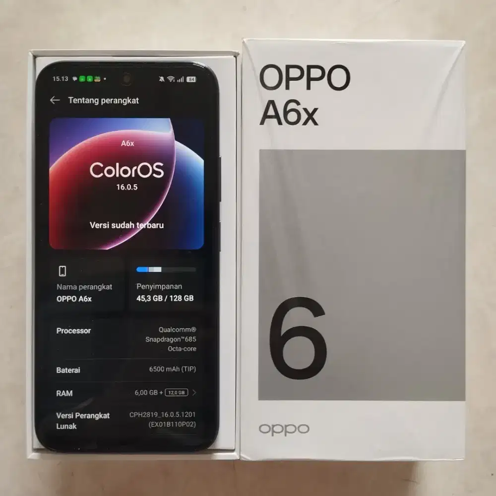 oppo a6x 6+12/128gb garansi on panjang