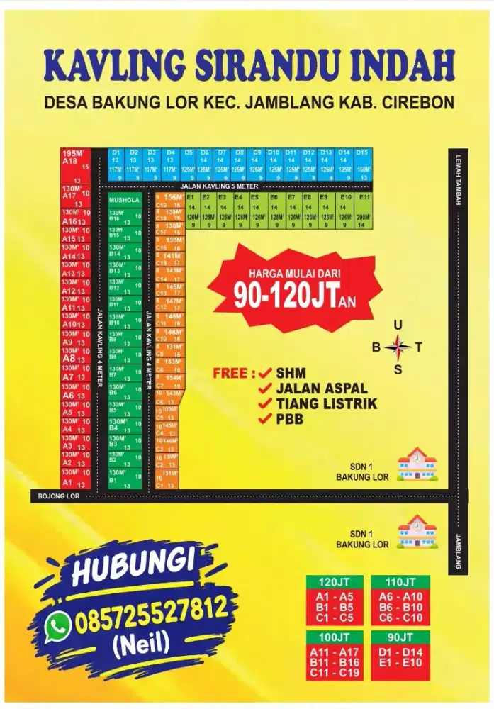 Jual kavling area cirebon