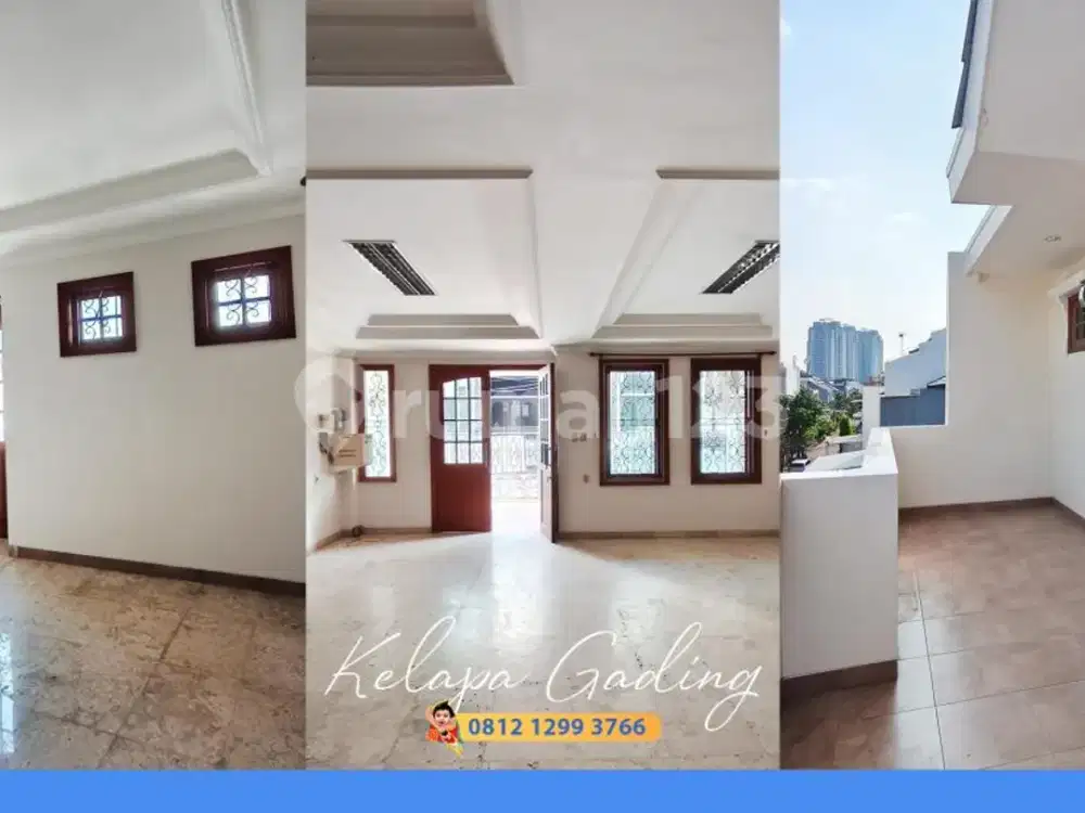Murahhh! Diskon 400Juta Rumah Full 3 Lantai Kelapa Gading