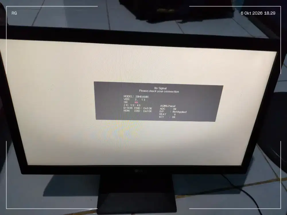 LAYAR/MONITOR PC LED LG 20MK400H-B