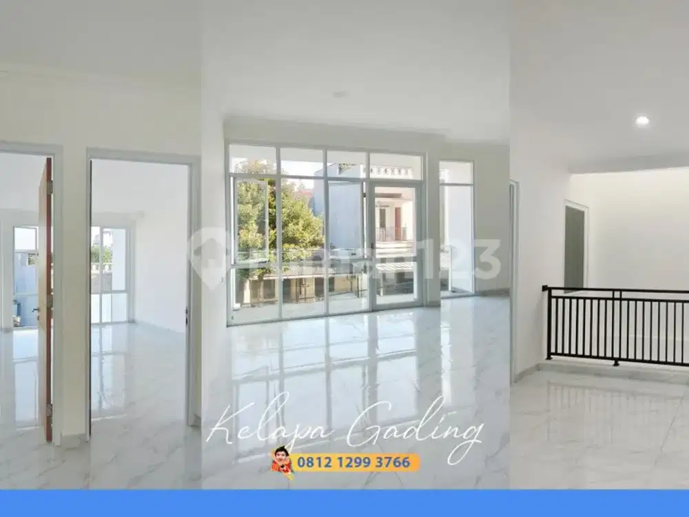 Bagussss! Rumah Baru Kelapa Gading 3 Lantai Modern Minimalis