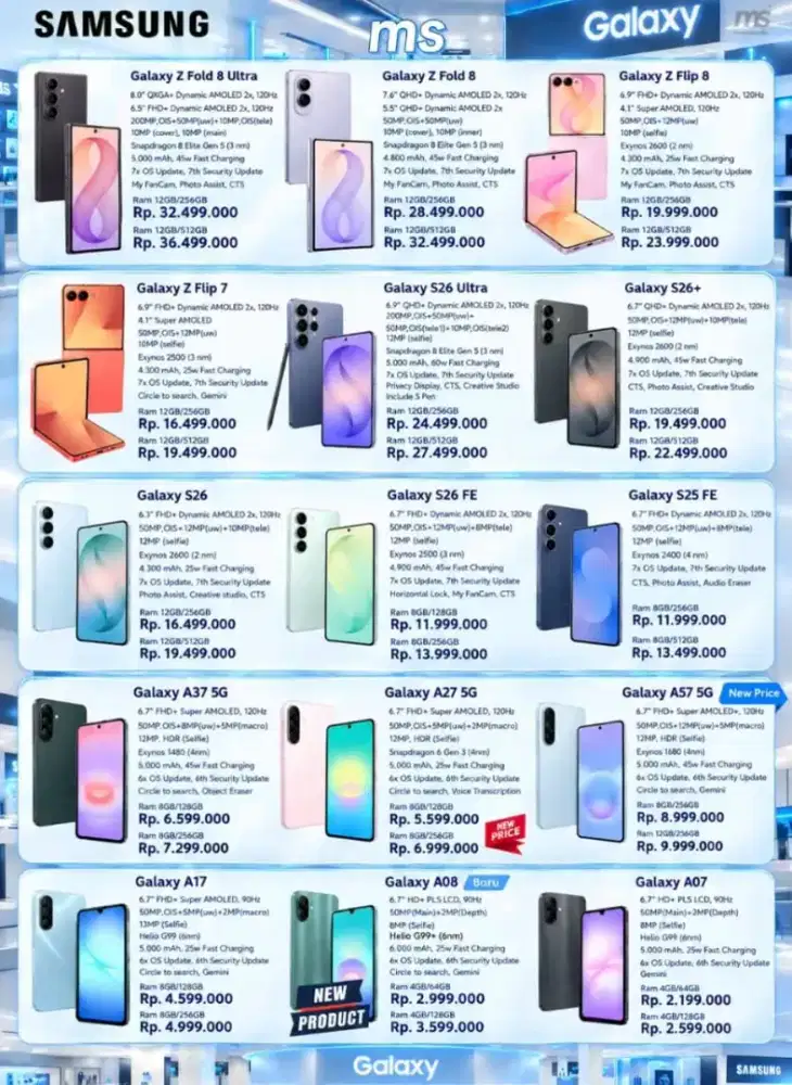 Cash dan kredit samsung galaxy