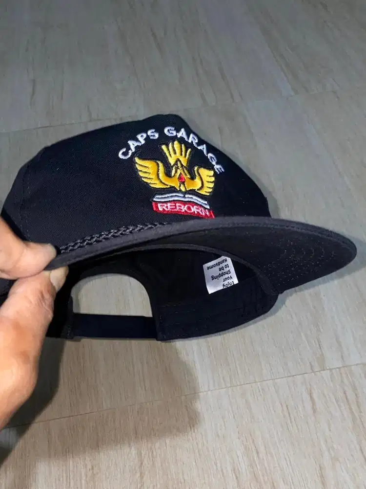 Topi Vintage Snapback Rope Ropehat Hat Hats Cap Caps Garage Reborn