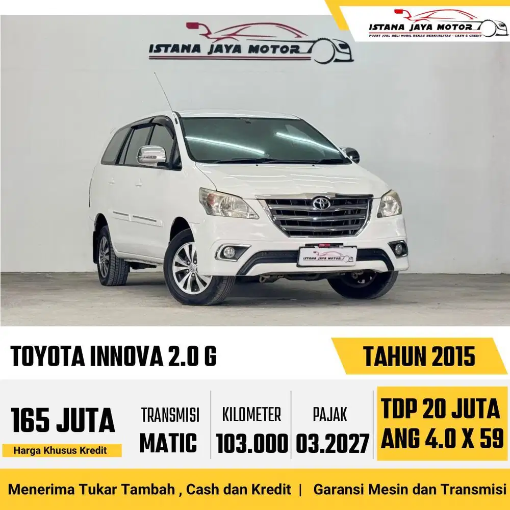 Toyota Kijang Innova 2.0 G Automatic 2015 Putih