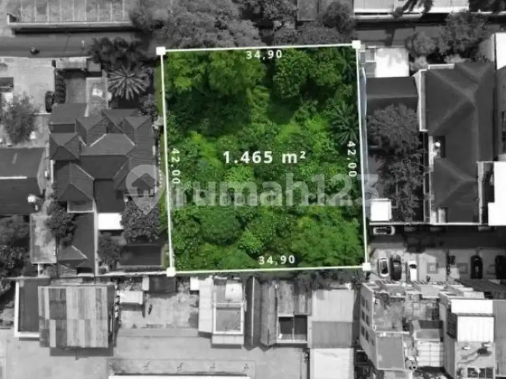 Jalan Bangka Jaksel, Ukuran 1465M2, Tanah, HGB, di Kemang, Strategis, Zona Ungu Premium Komersial